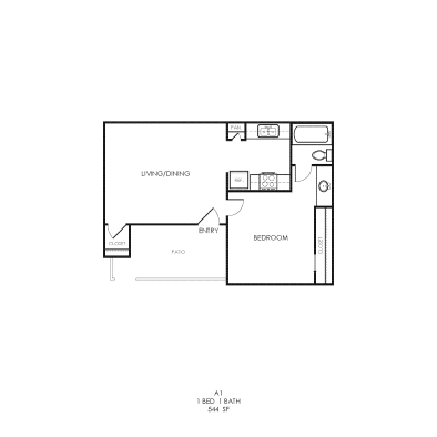 the floor plan for a two bedroom apartment at The  Bowie