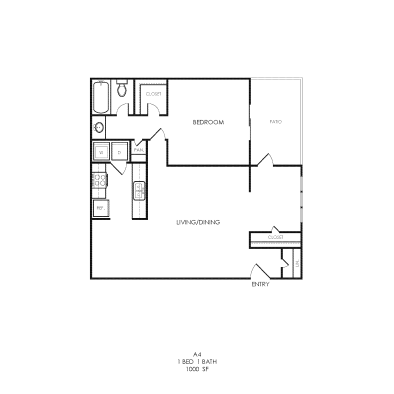 the floor plan for a two bedroom apartment at The  Bowie