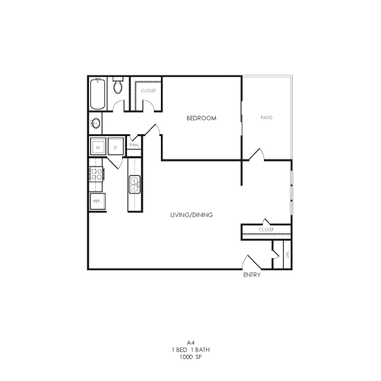 the floor plan for a two bedroom apartment at The  Bowie