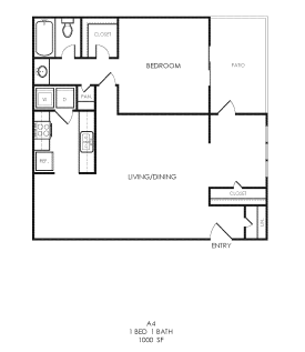 the floor plan for a two bedroom apartment at The  Bowie